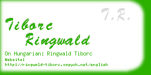 tiborc ringwald business card